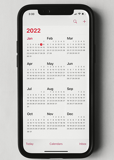 en digital kalender