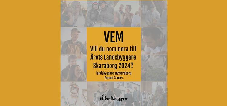 Nominera Årets landsbyggare Skaraborg 2024