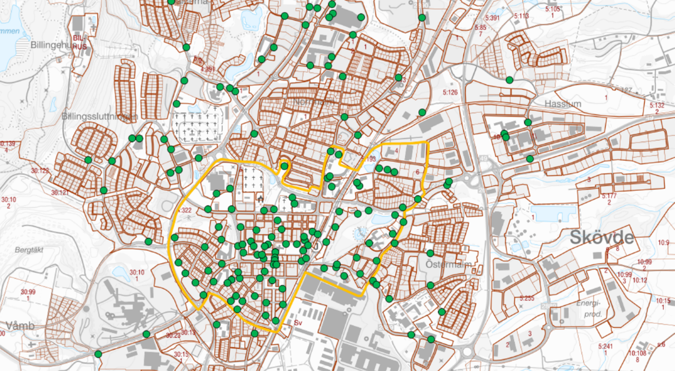 Karta för elsparkcyklar